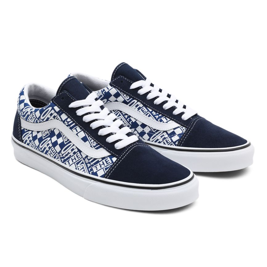 Vans Off The Wall Old Skool Bleu | VN518I7QZ16