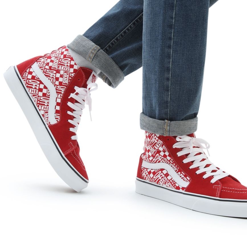 Vans Off The Wall SK8-Hi Rouge | VN215R7OH89