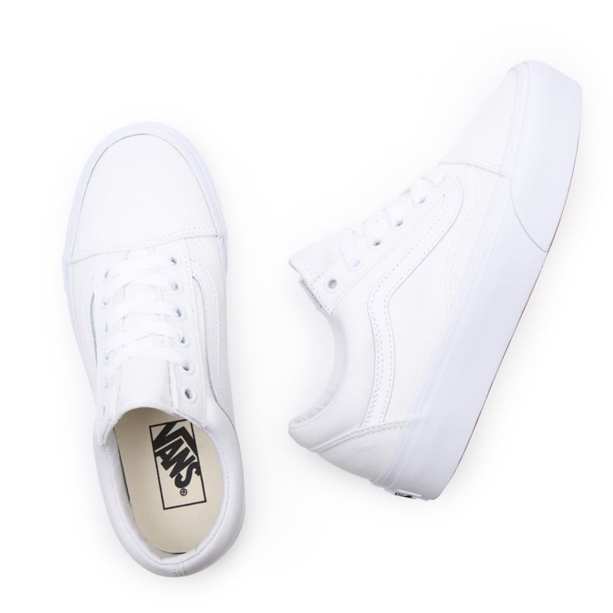 Vans Old Skool Platform Blanche | VN175M5UX57
