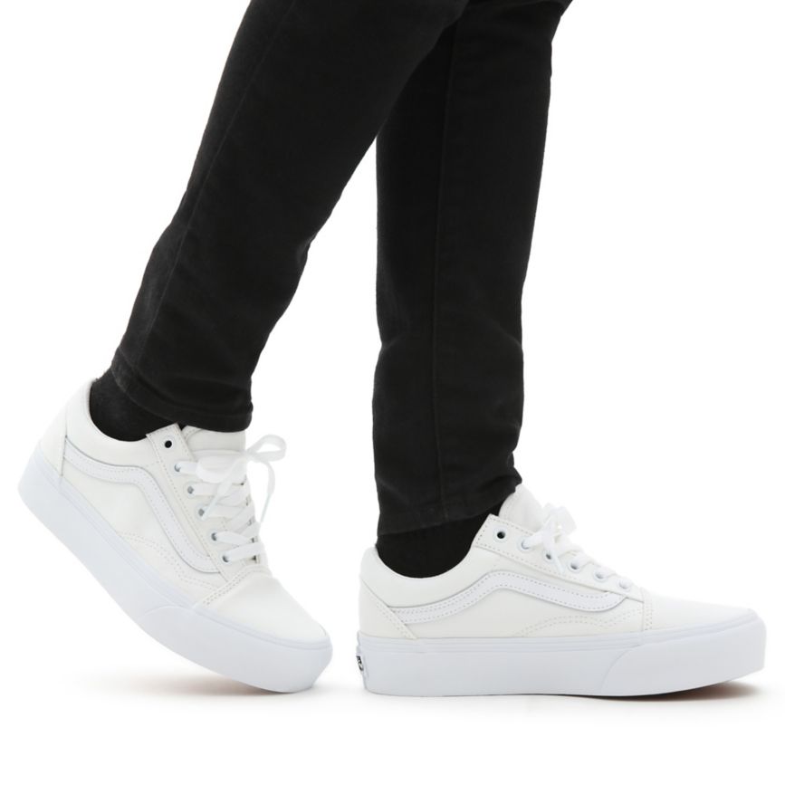 Vans Old Skool Platform Blanche | VN175M5UX57
