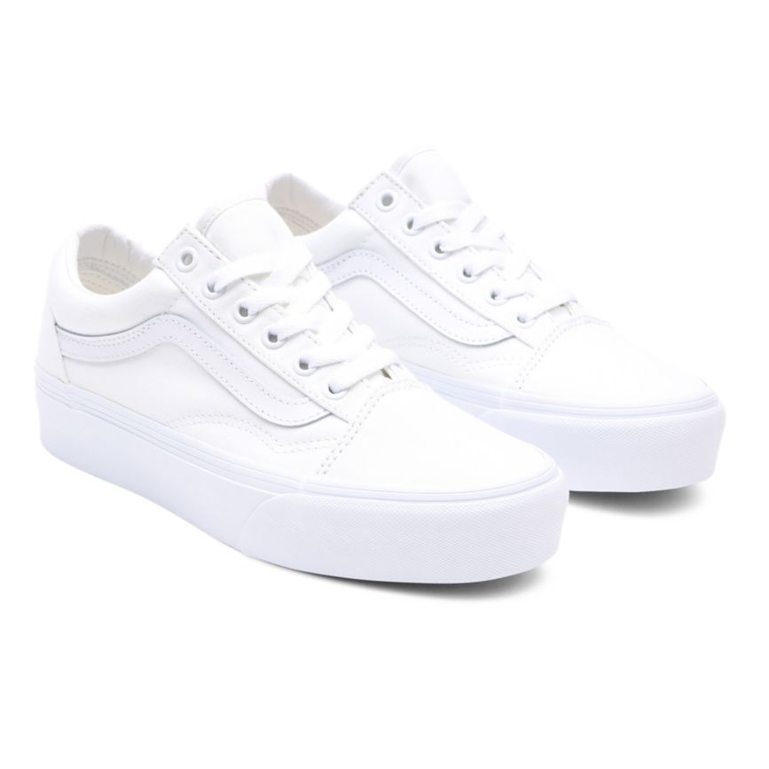 Vans Old Skool Platform Blanche | VN175M5UX57