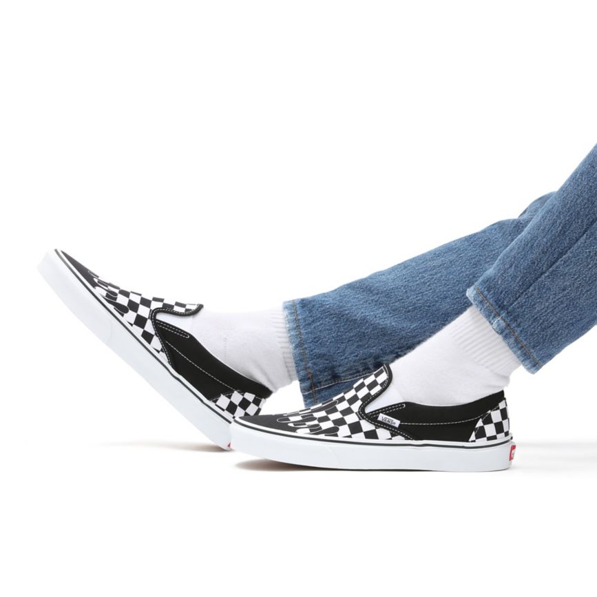 Vans Paint Drip Checkerboard Klassieke Slip-On Noir | VN341V1CS45