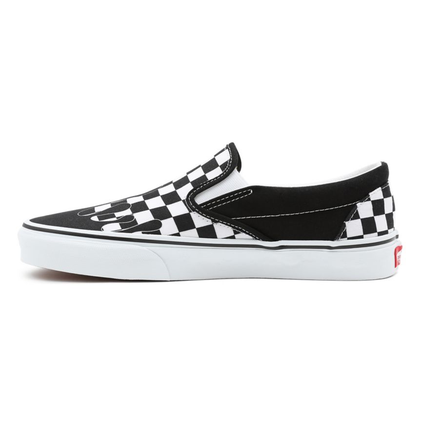 Vans Paint Drip Checkerboard Klassieke Slip-On Noir | VN341V1CS45