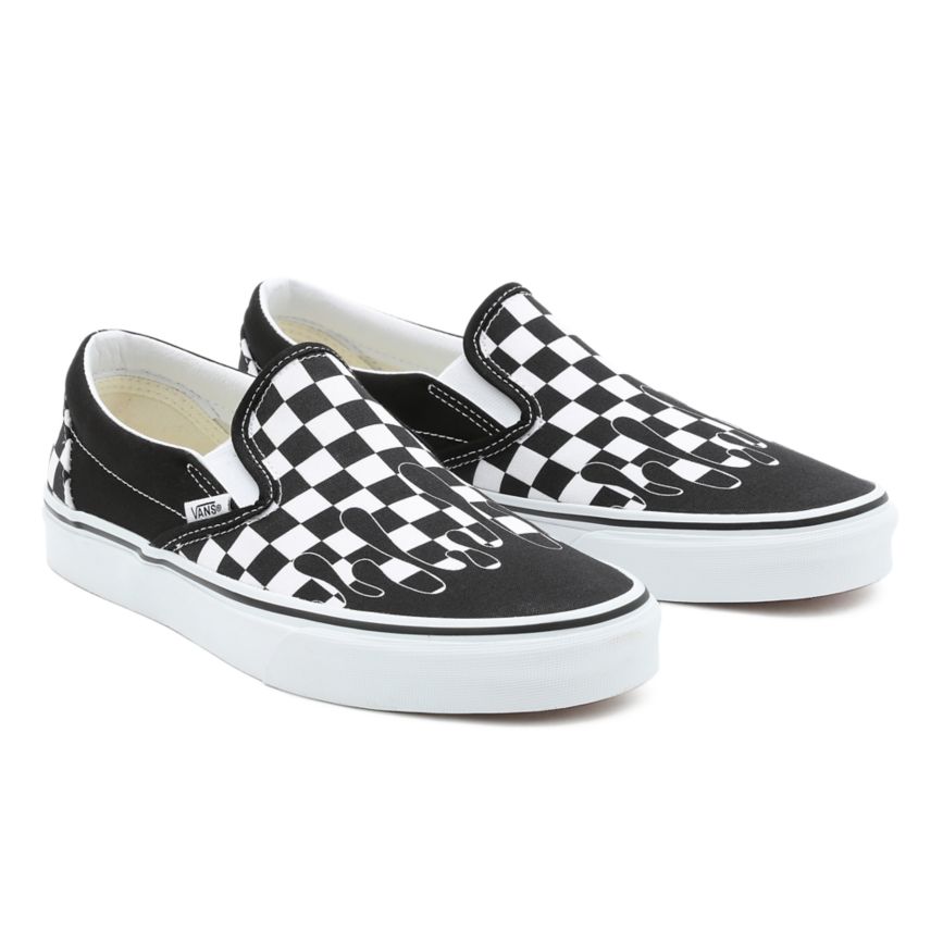 Vans Paint Drip Checkerboard Klassieke Slip-On Noir | VN341V1CS45