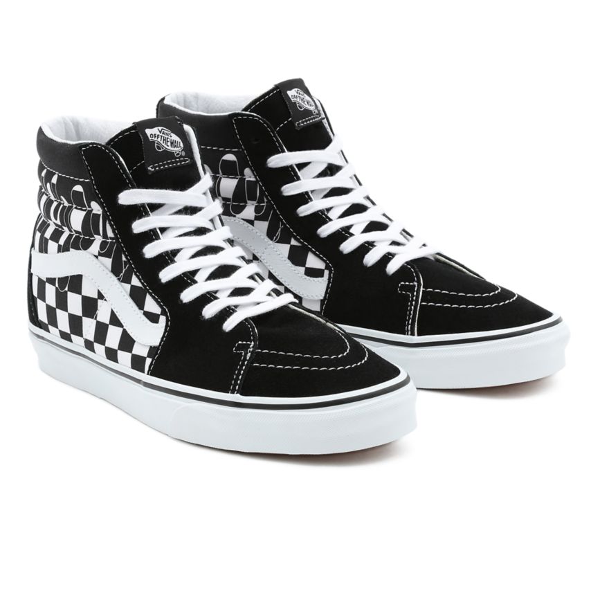 Vans Paint Drip Checkerboard Sk8-Hi Noir | VN013W9GG55