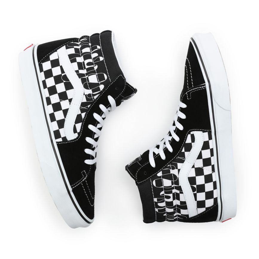 Vans Paint Drip Checkerboard Sk8-Hi Noir | VN475V4UN49