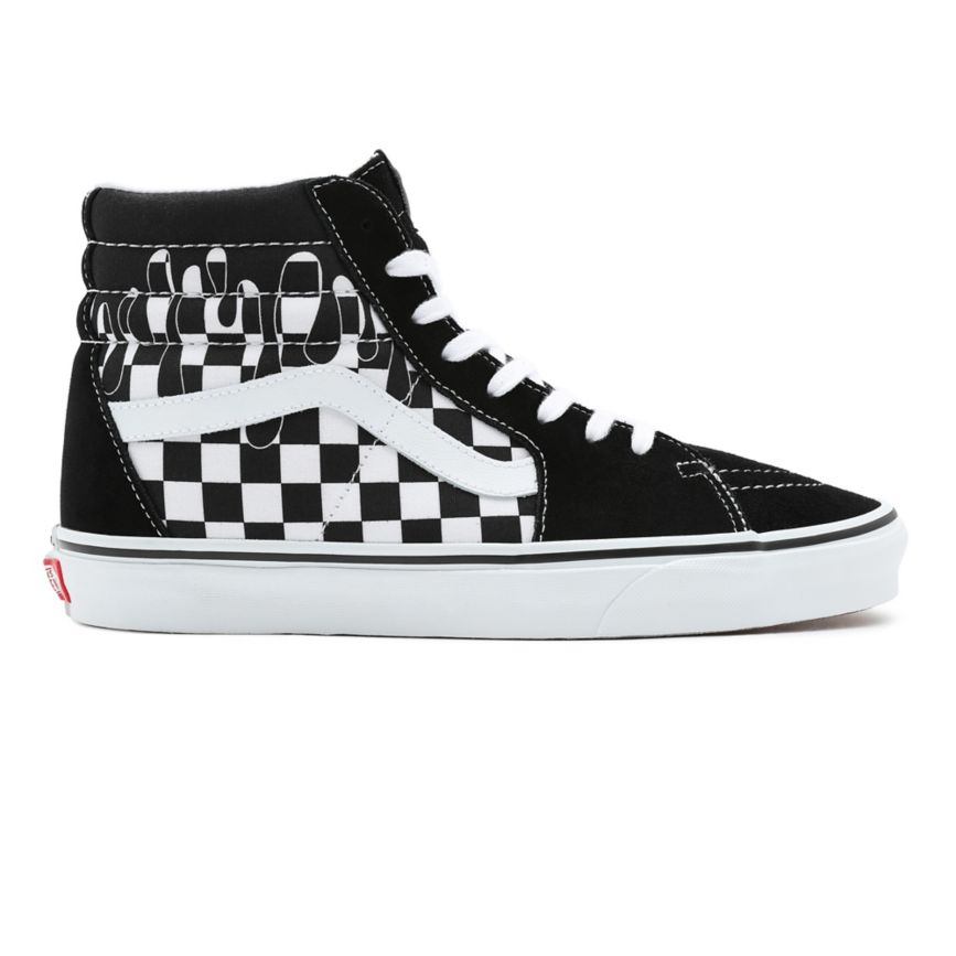 Vans Paint Drip Checkerboard Sk8-Hi Noir | VN475V4UN49