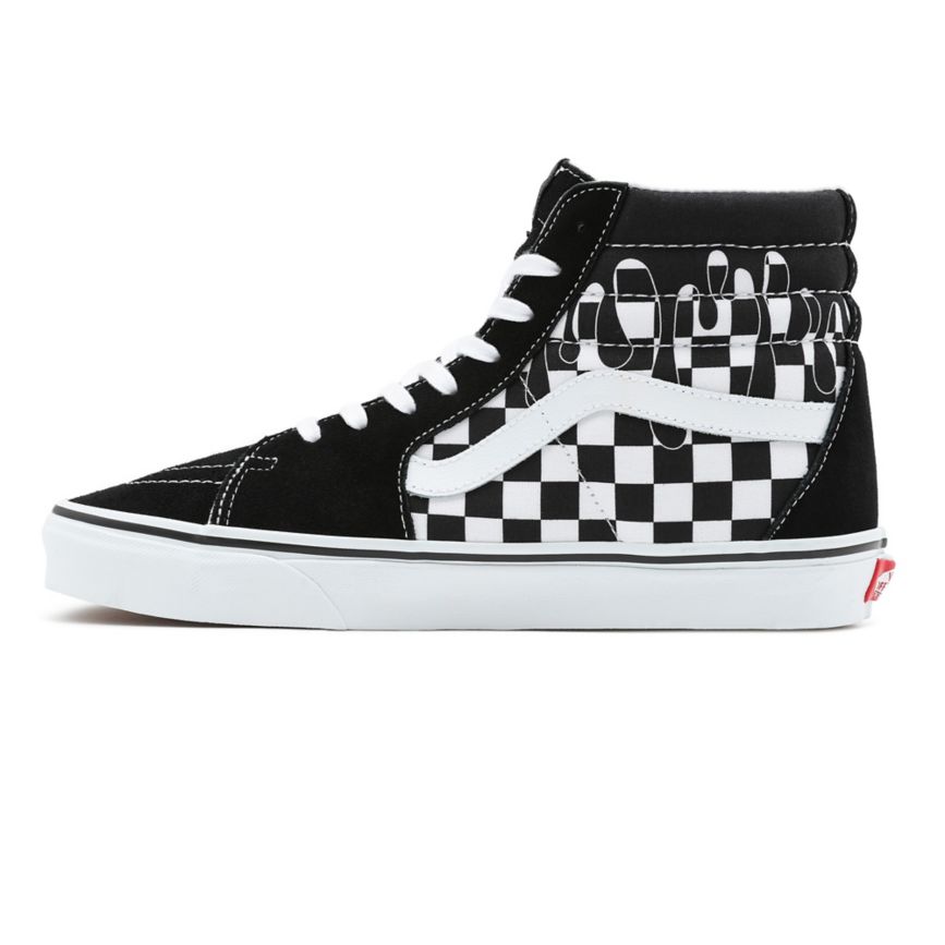 Vans Paint Drip Checkerboard Sk8-Hi Noir | VN475V4UN49