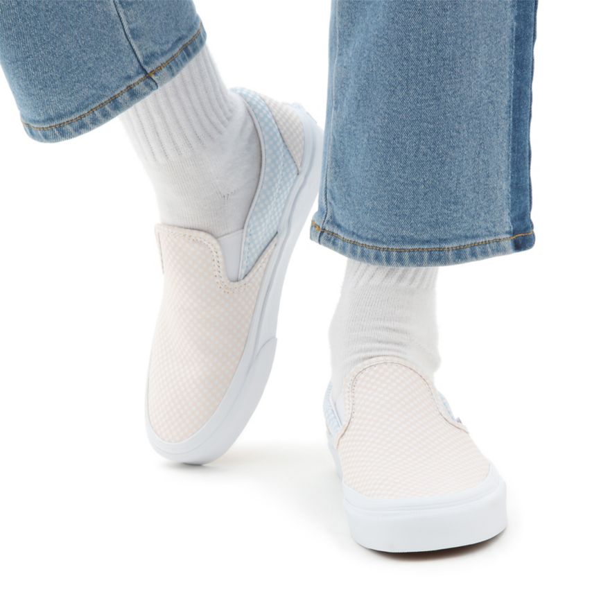 Vans Pastel Checkerboard Klassieke Slip-On Blanche | VN412N0RJ46