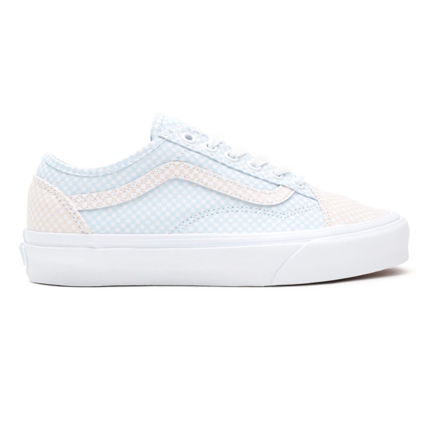 Vans Pastel Checkerboard Old Skool Tapered Blanche | VN333T7DX74