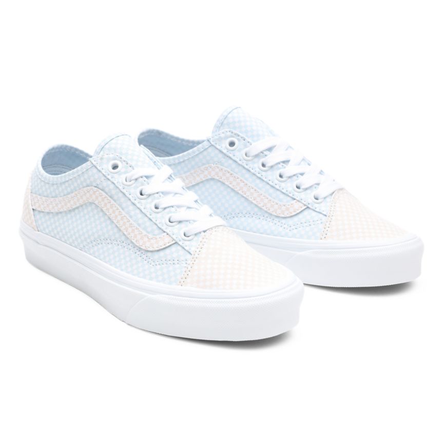 Vans Pastel Checkerboard Old Skool Tapered Blanche | VN333T7DX74