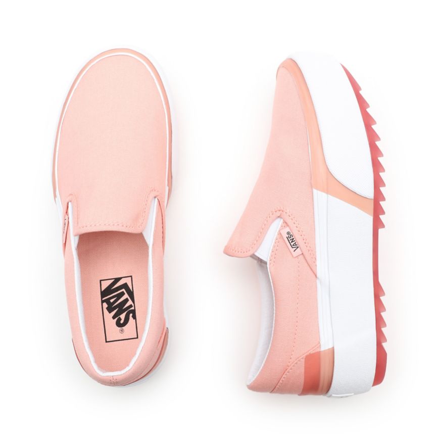 Vans Pastel Klassieke Slip-On Stacked Roze | VN695D4CI22