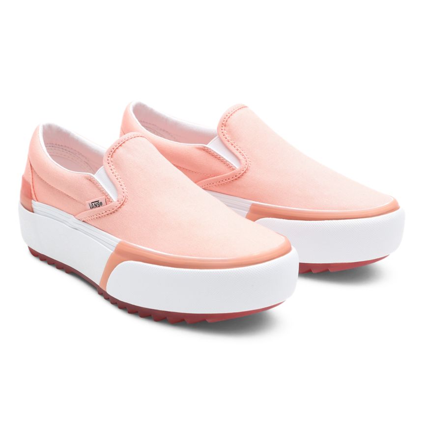 Vans Pastel Klassieke Slip-On Stacked Roze | VN695D4CI22