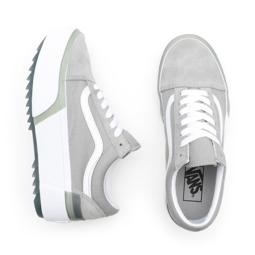 Vans Pastel Old Skool Stacked Grise Foncé | VN599Q0NJ41