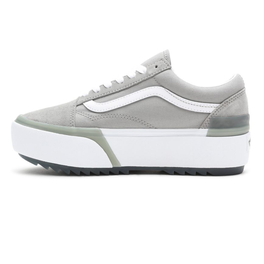 Vans Pastel Old Skool Stacked Grise Foncé | VN599Q0NJ41