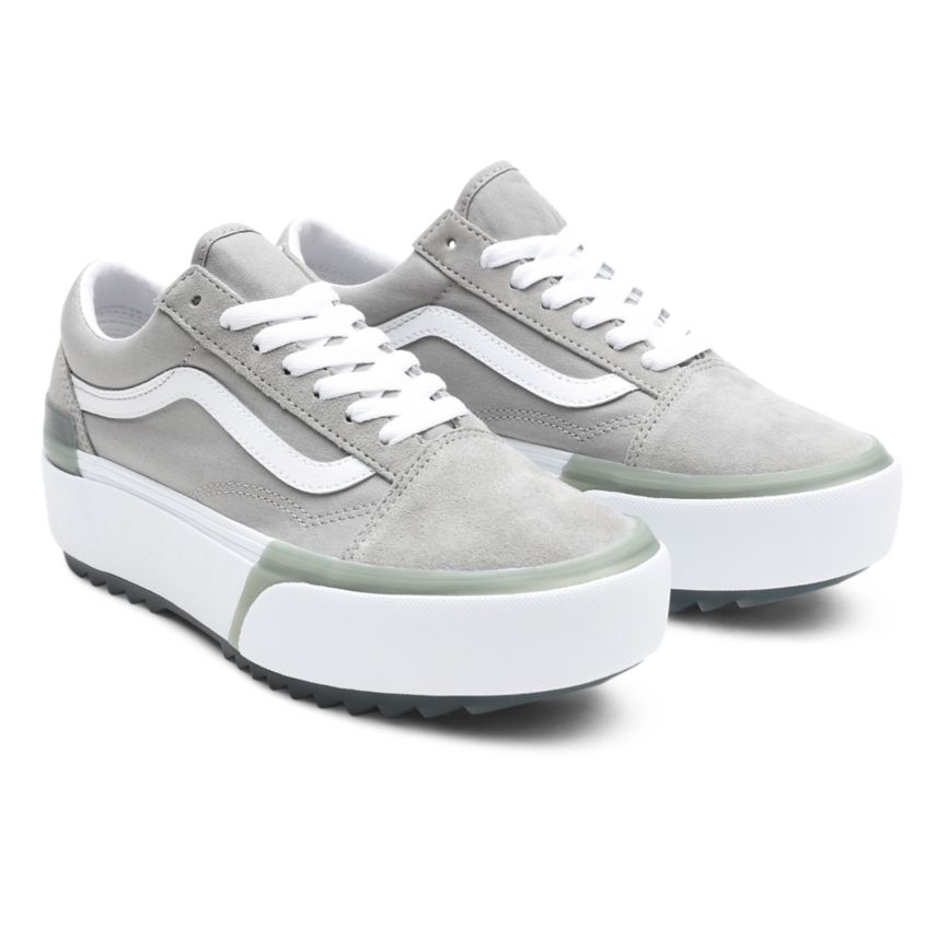 Vans Pastel Old Skool Stacked Grise Foncé | VN599Q0NJ41