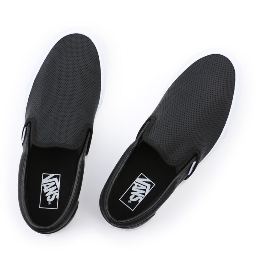 Vans Perf Leren Klassieke Slip-On Noir | VN433P4OW60