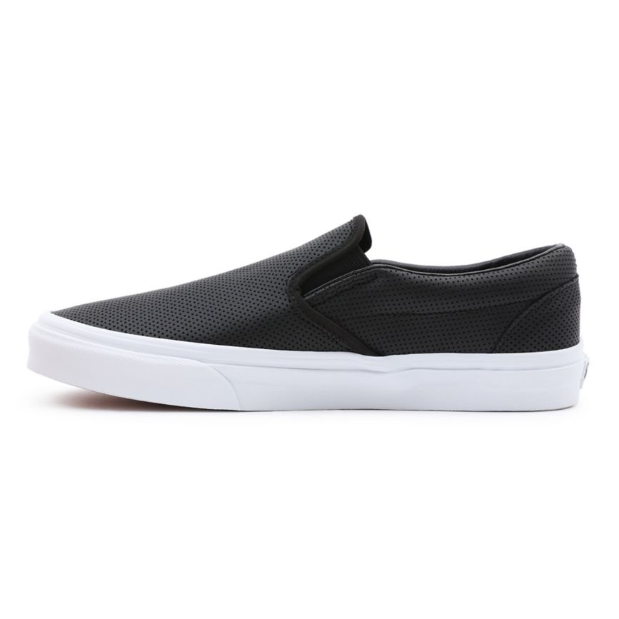 Vans Perf Leren Klassieke Slip-On Noir | VN433P4OW60