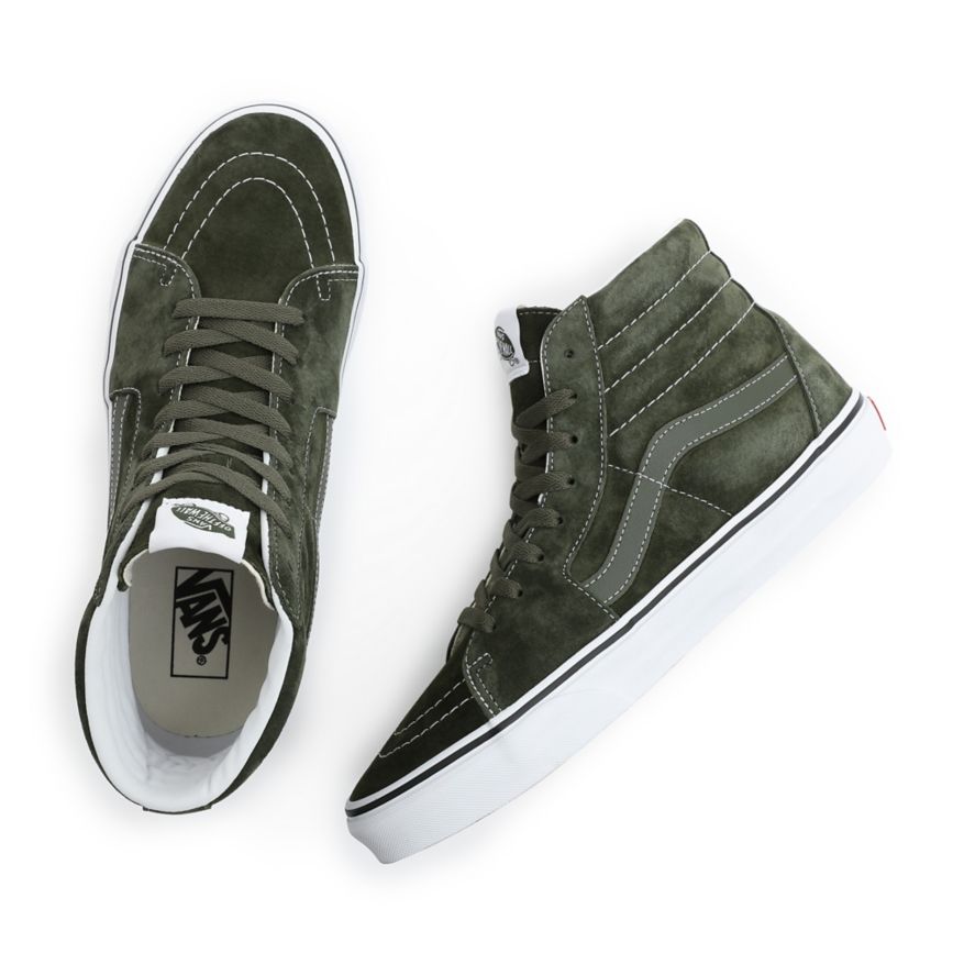 Vans Pig Suede SK8-Hi Olijfgroen | VN715T4ZA92