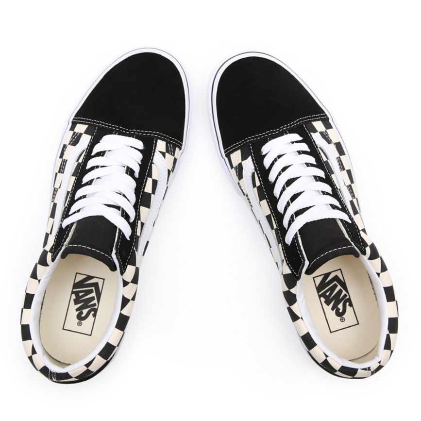 Vans Primary Check Old Skool Noir | VN146R8FQ22