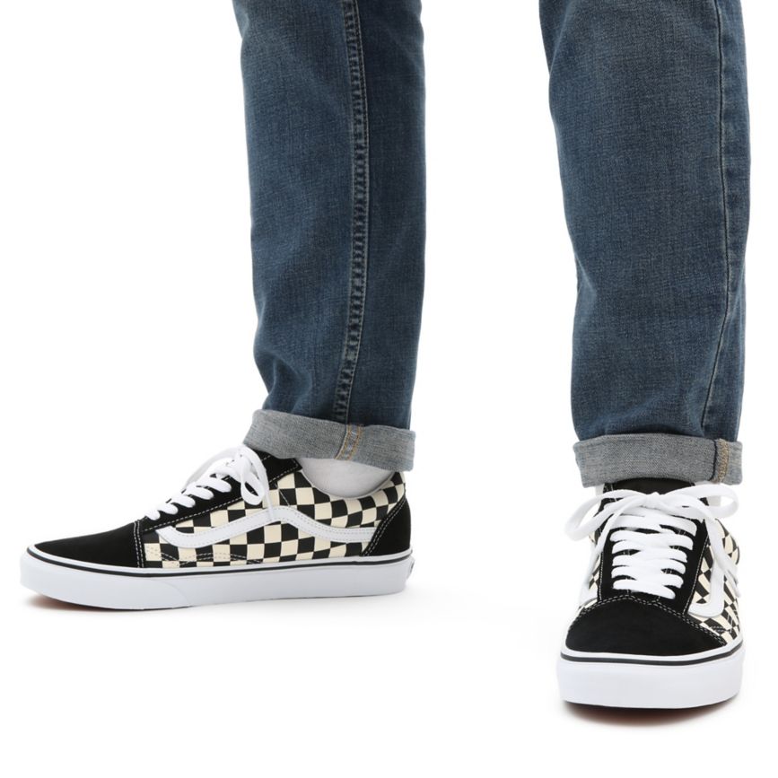 Vans Primary Check Old Skool Noir | VN146R8FQ22