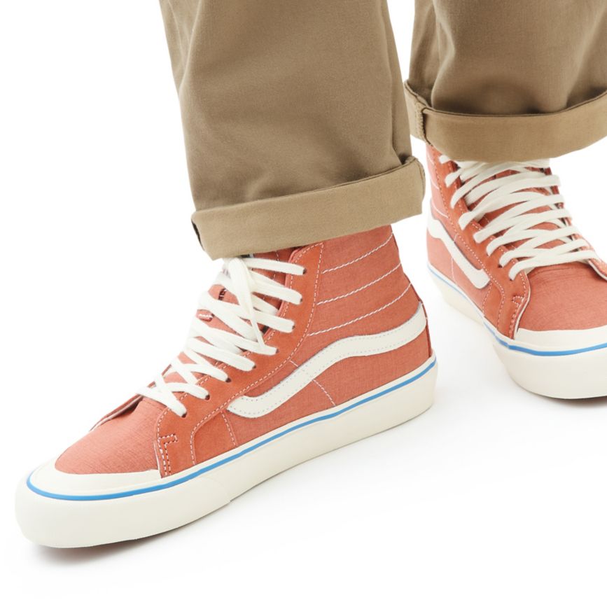 Vans Salt Wash SK8-Hi 138 Decon SF Rouge | VN037Z2HO93