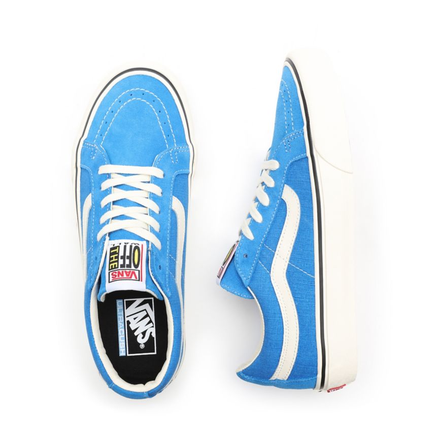 Vans Salt Wash Sk8-Low Reissue SF Bleu | VN247Q1LM65