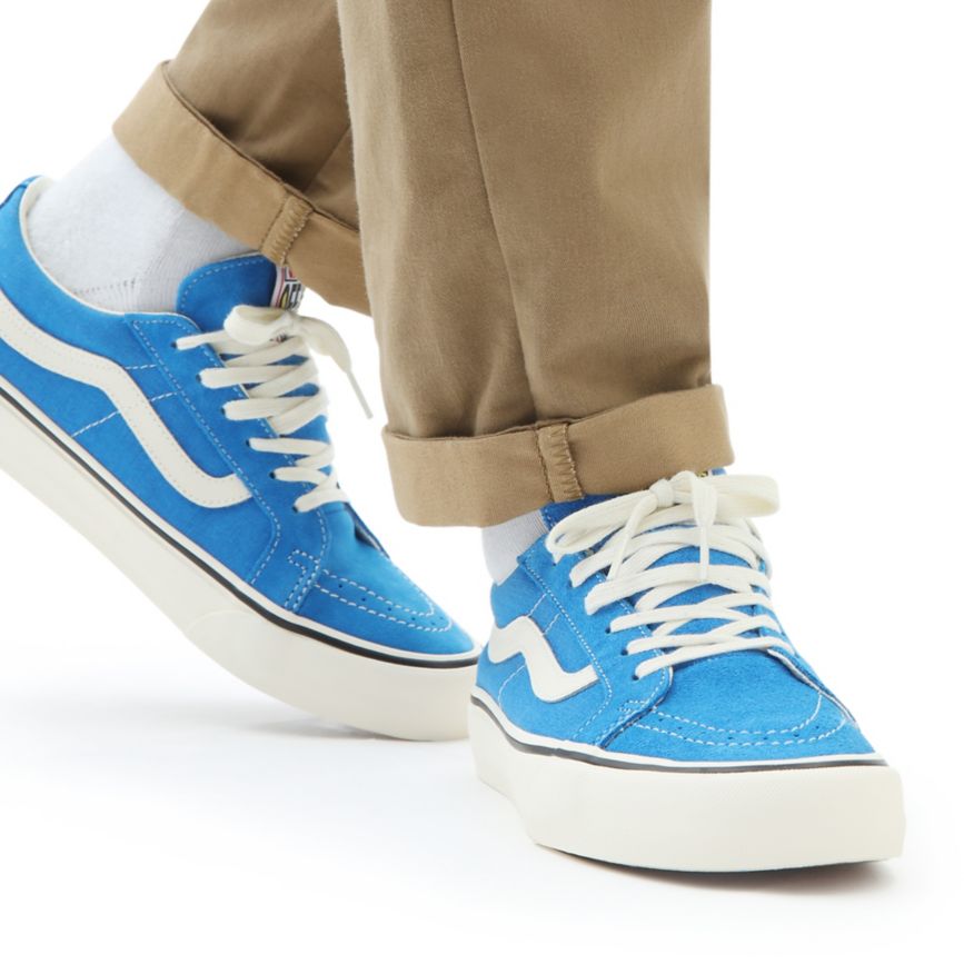 Vans Salt Wash Sk8-Low Reissue SF Bleu | VN247Q1LM65