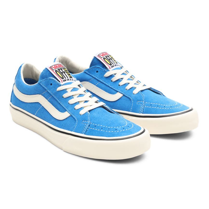 Vans Salt Wash Sk8-Low Reissue SF Bleu | VN247Q1LM65