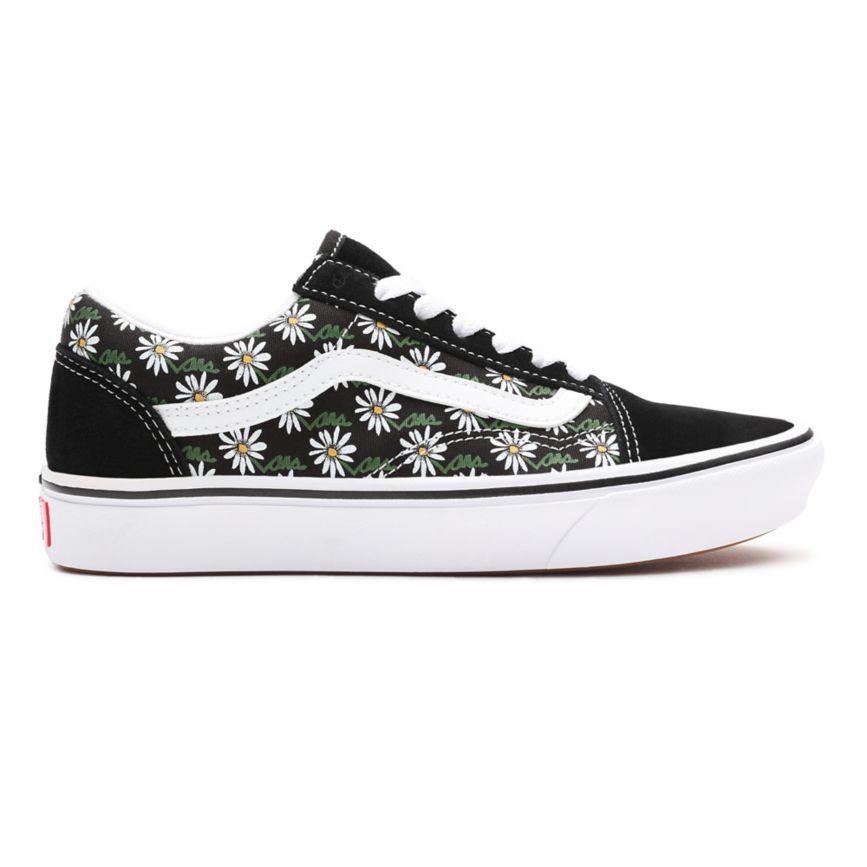 Vans Scribble Flower ComfyCush Old Skool Noir | VN441O8KZ66