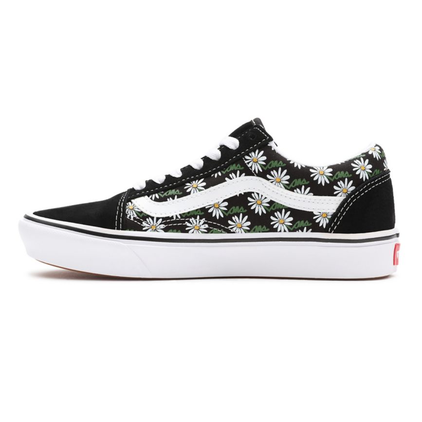 Vans Scribble Flower ComfyCush Old Skool Noir | VN441O8KZ66
