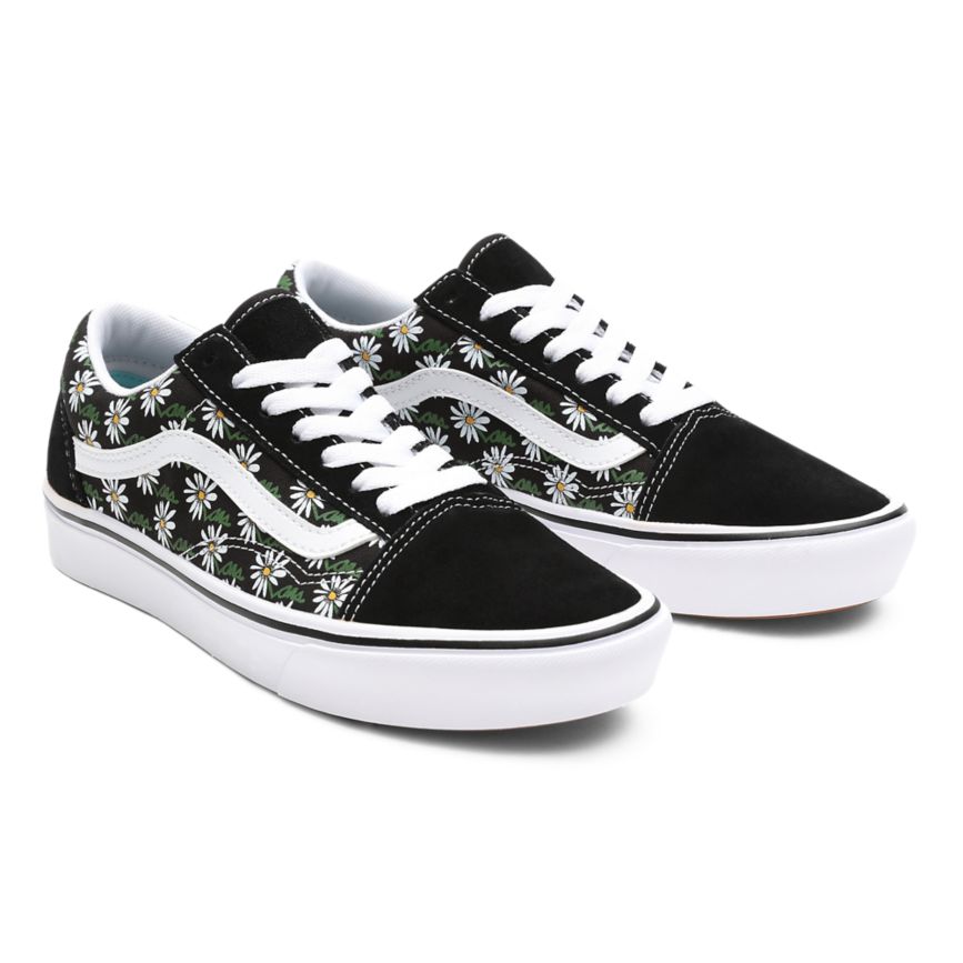Vans Scribble Flower ComfyCush Old Skool Noir | VN441O8KZ66