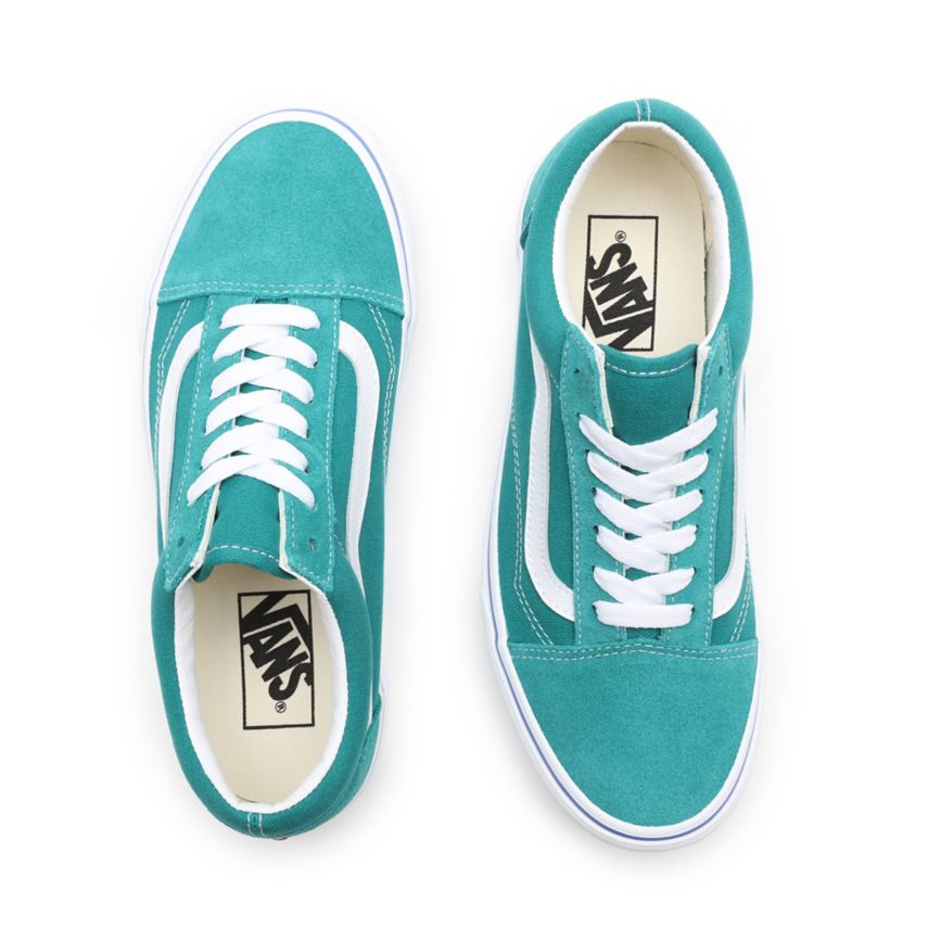 Vans Sidewall Print Old Skool Turquoise | VN539V0VR64