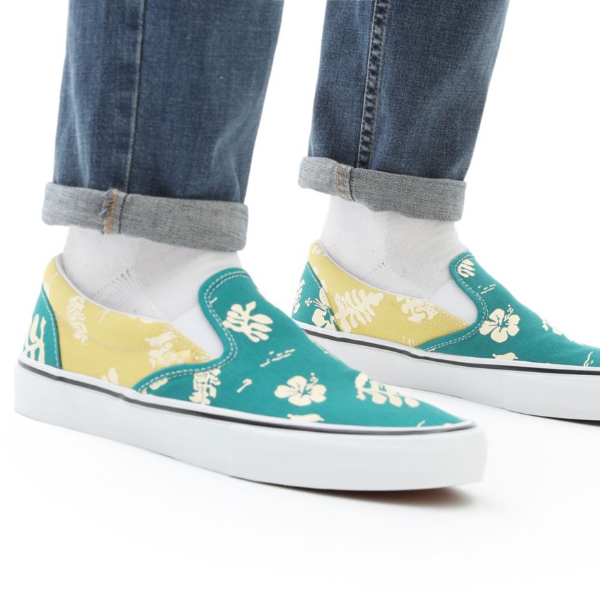 Vans Skate Aloha Slip-On Turquoise | VN630G4HY47