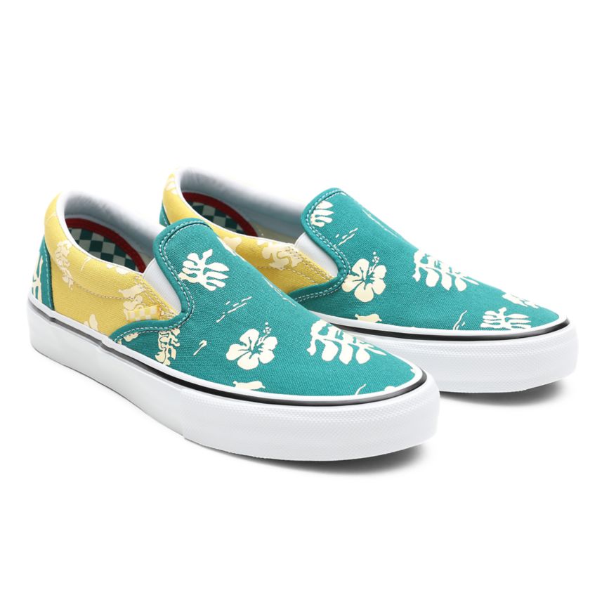 Vans Skate Aloha Slip-On Turquoise | VN630G4HY47