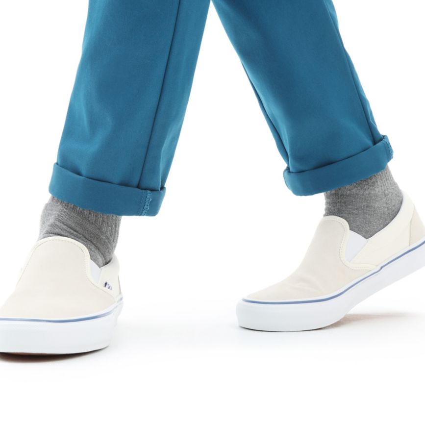 Vans Skate Slip-On Blanche | VN524Y3LX59