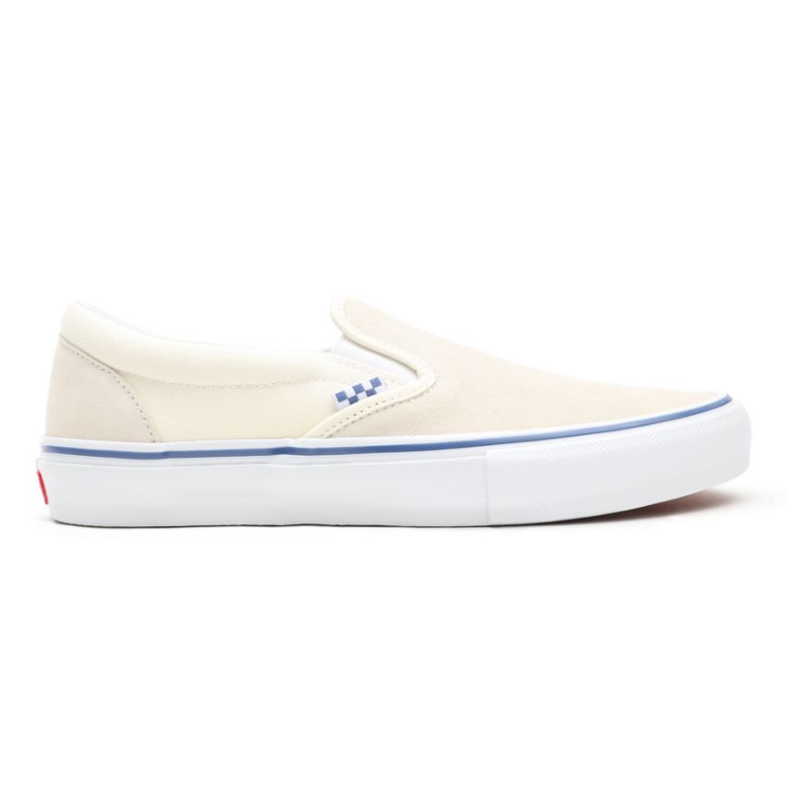 Vans Skate Slip-On Blanche | VN524Y3LX59