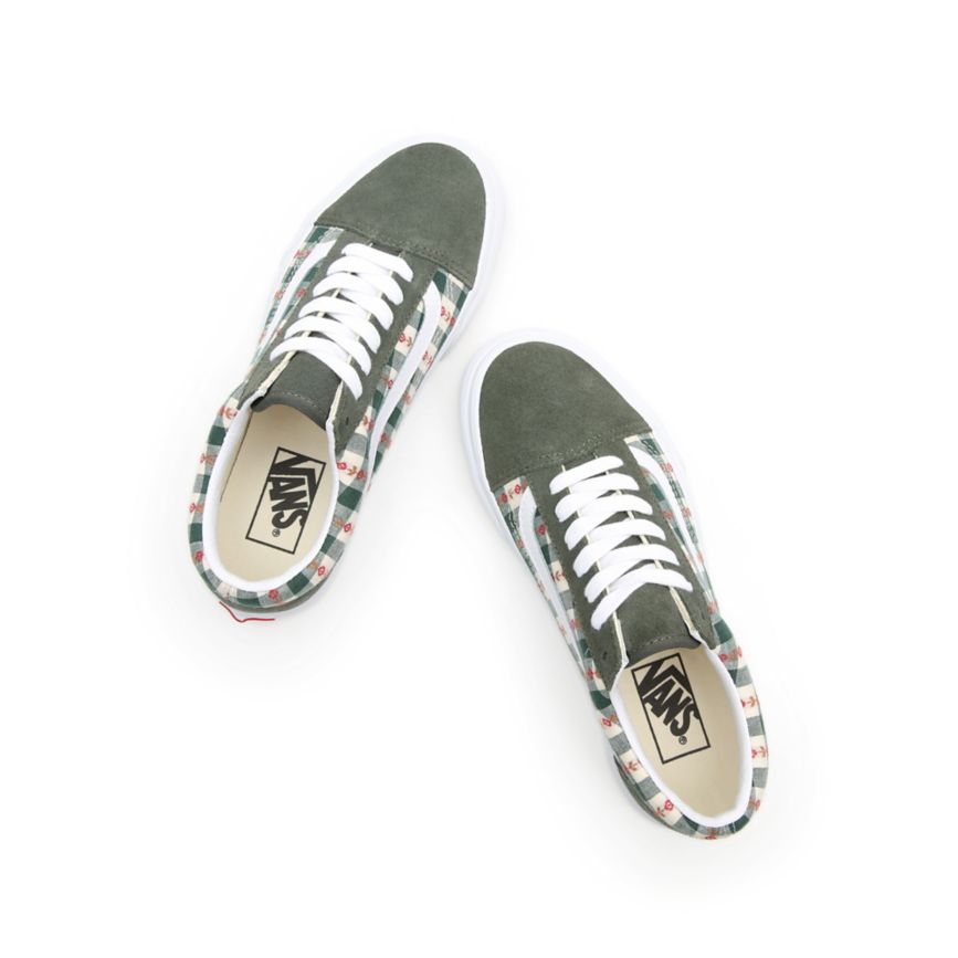 Vans Spring Daze Old Skool Vert Foncé | VN738Q9FV61