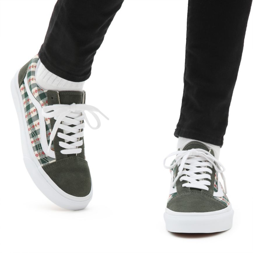 Vans Spring Daze Old Skool Vert Foncé | VN738Q9FV61
