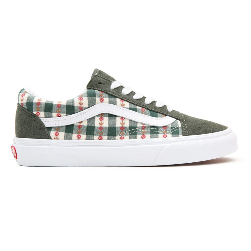 Vans Spring Daze Old Skool Vert Foncé | VN738Q9FV61