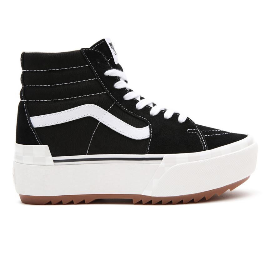 Vans Suede Canvas Sk8-Hi Stacked Noir | VN938I0MN81