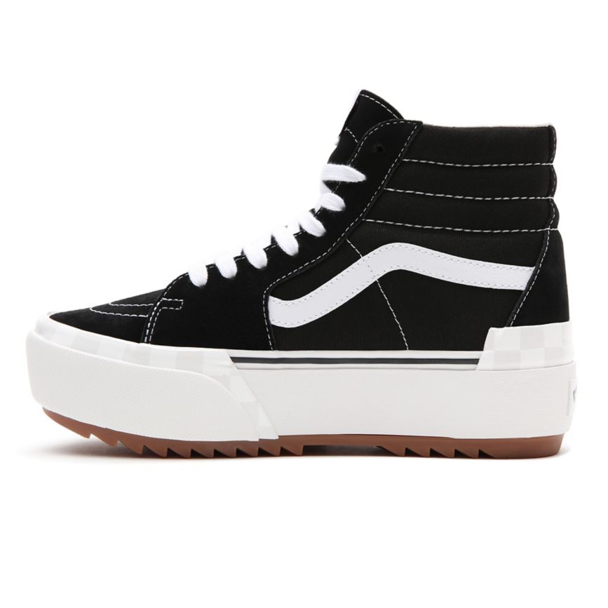 Vans Suede Canvas Sk8-Hi Stacked Noir | VN938I0MN81