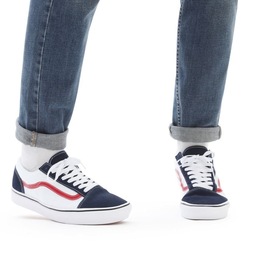 Vans Tri-Tone ComfyCush Old Skool Bleu Marine | VN273Q7ZV03
