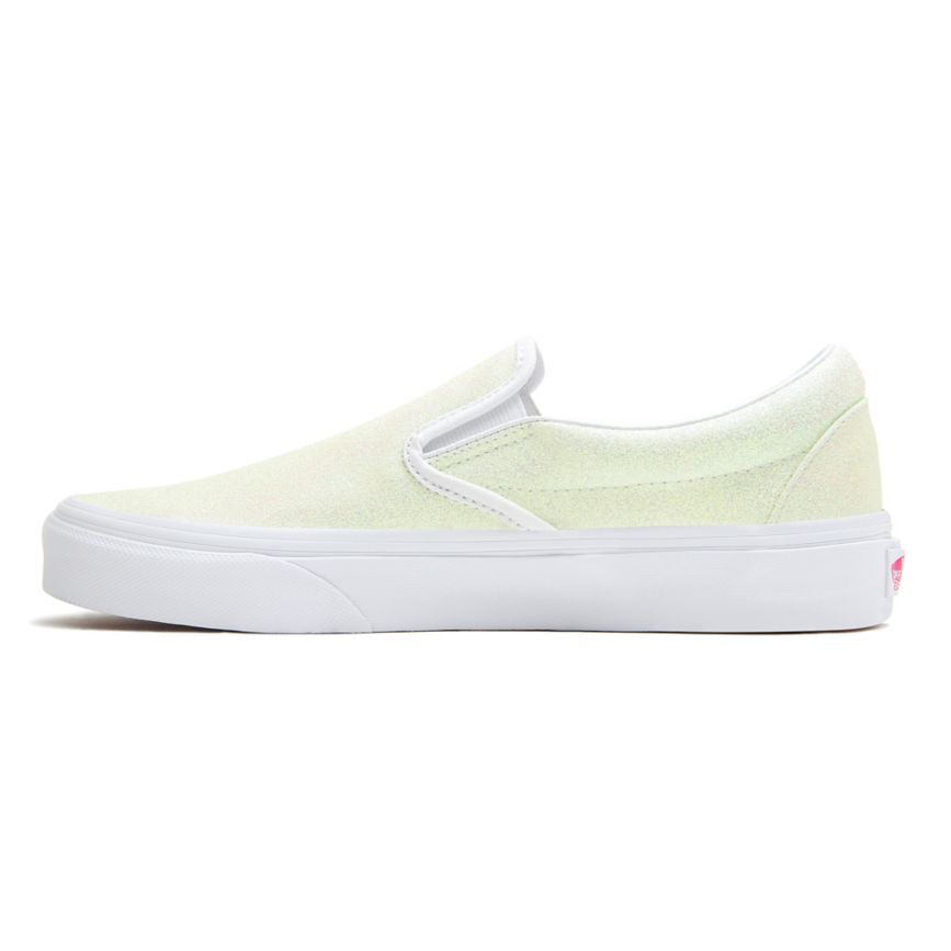 Vans UV Glitter Klassieke Slip-On Blanche | VN398F0PD08