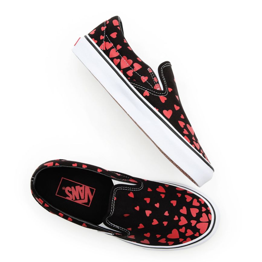 Vans Valentines Hearts Klassieke Slip-On Noir | VN194I5QF42