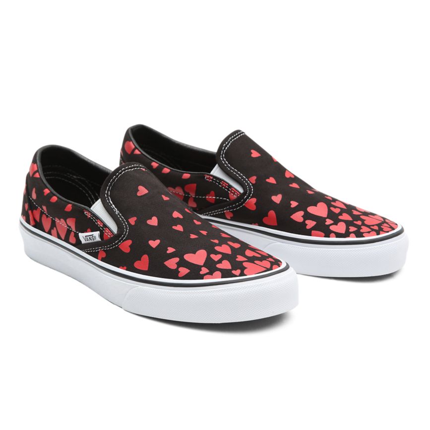 Vans Valentines Hearts Klassieke Slip-On Noir | VN194I5QF42