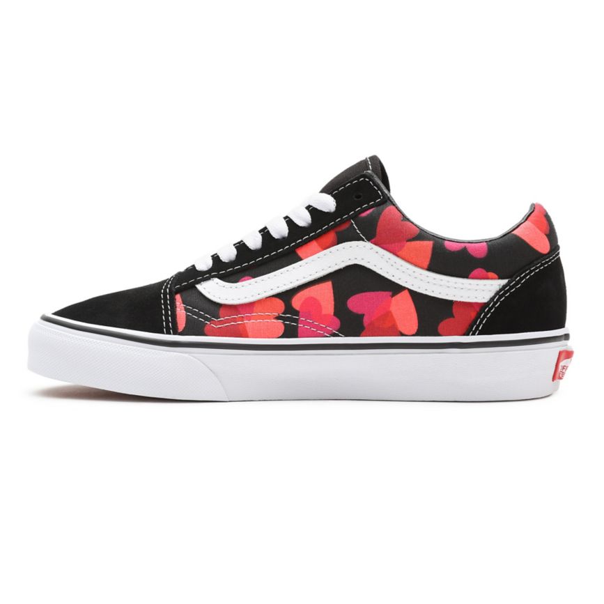 Vans Valentines Hearts Old Skool Noir | VN076T9QA17