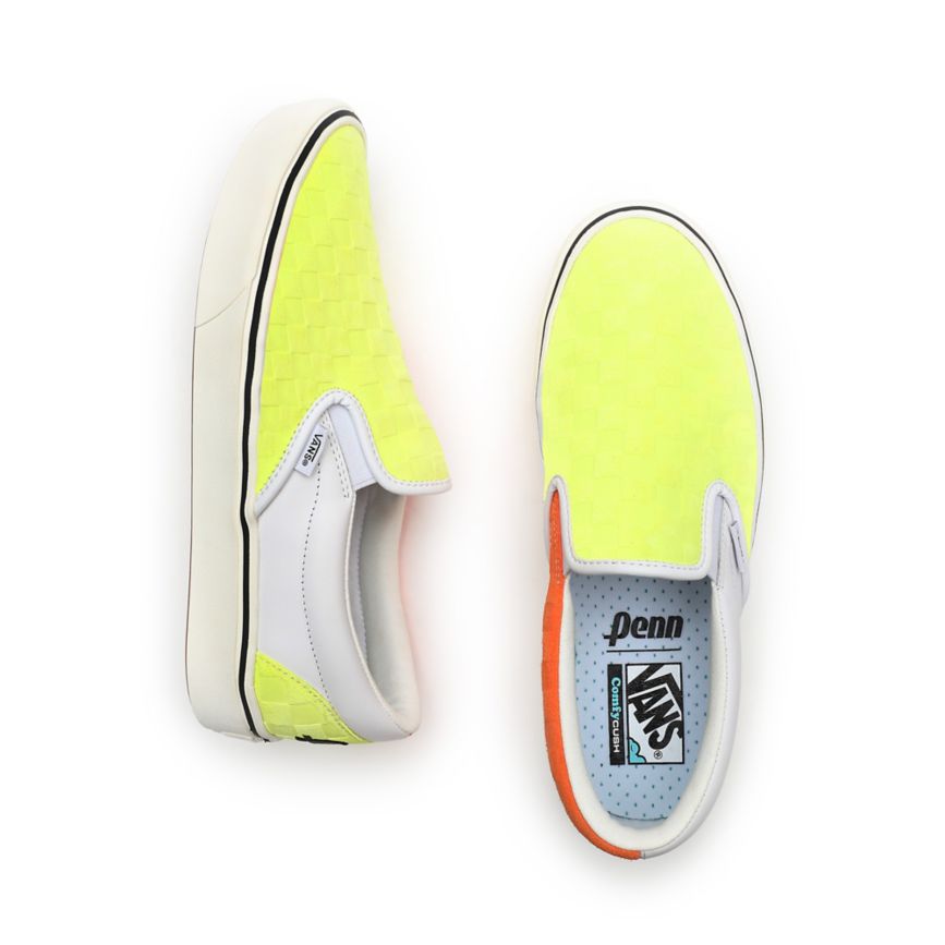 Vans X Penn ComfyCush Slip-On Jaune | VN863R4TD59