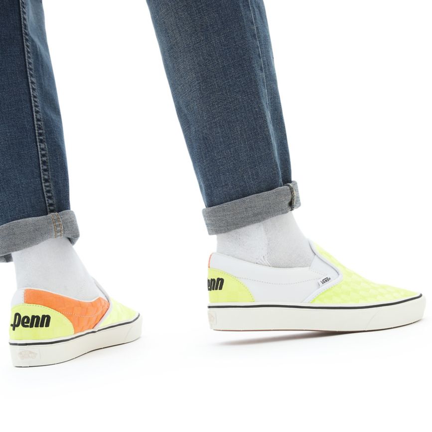 Vans X Penn ComfyCush Slip-On Jaune | VN863R4TD59