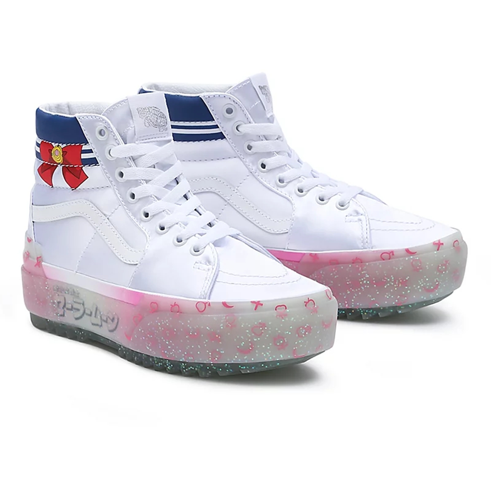 Vans X Pretty Guardian Sailor Moon Sk8-hi Stacked Blanche | VN304O2JO95